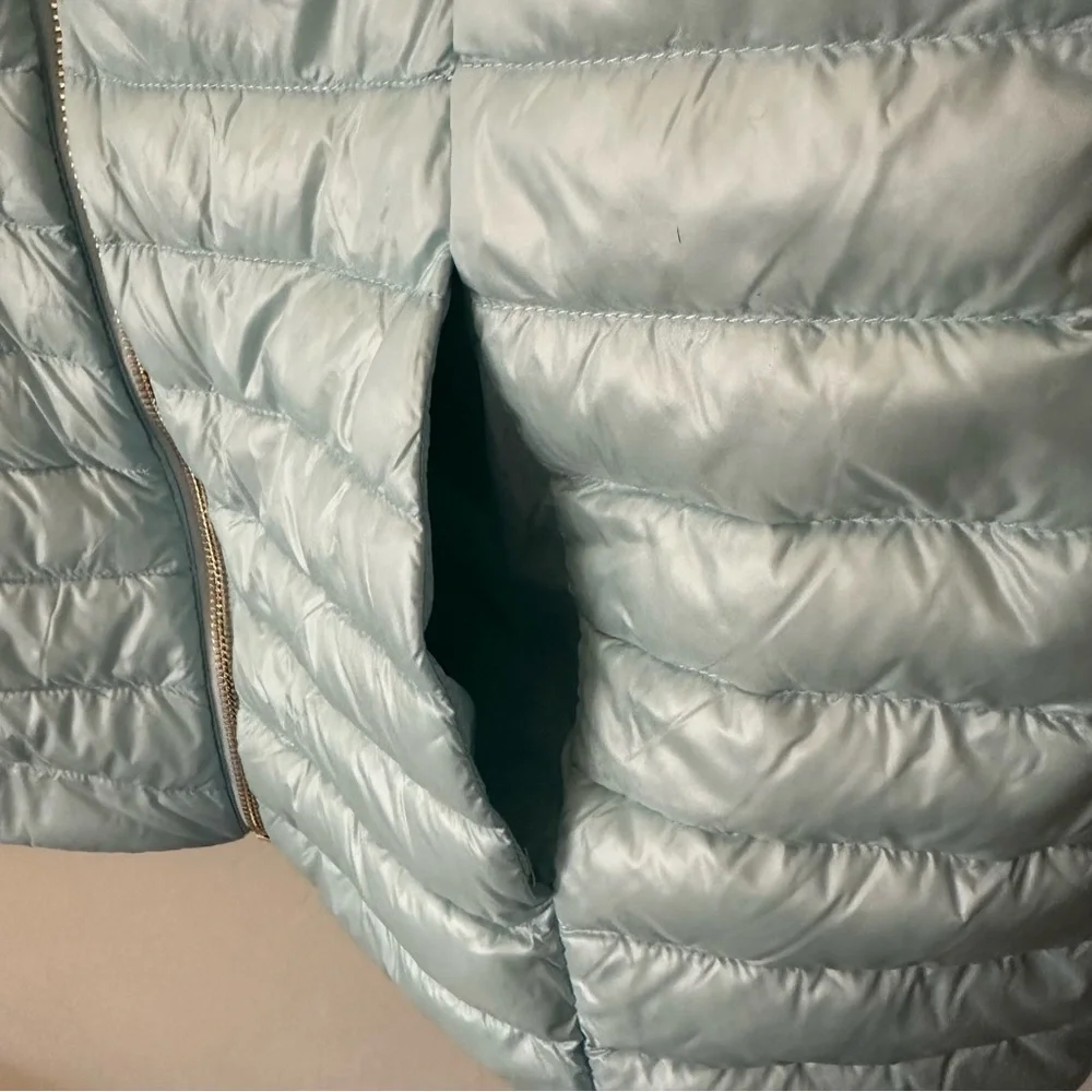 Kate Spade Packable Down Jacket Frosty Sky Blue